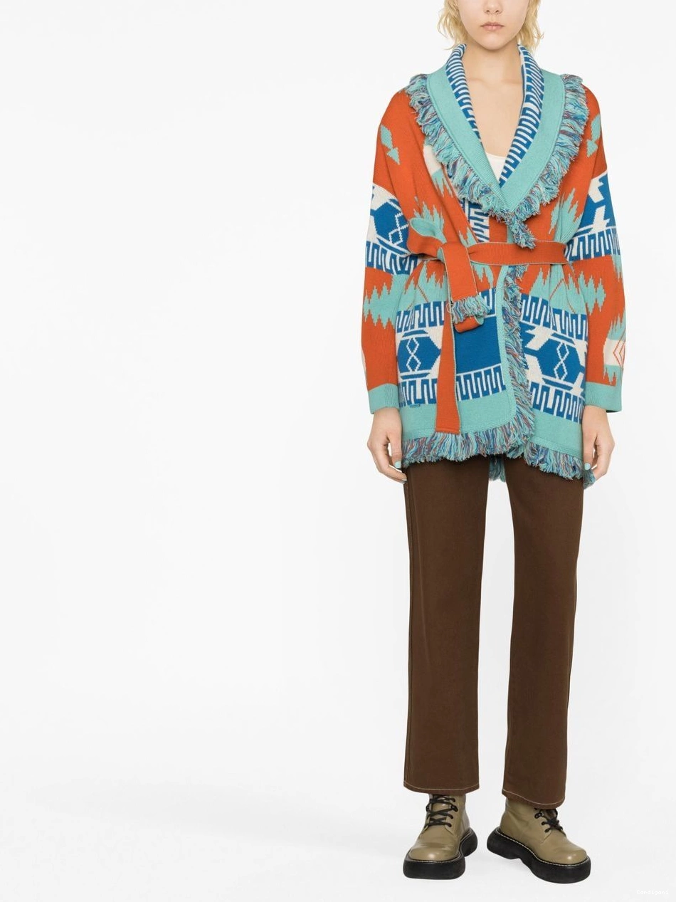 Affordable Icon Lily Alanui Women cardigan jacquard Tiger 0425